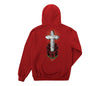 color: cardinal ~ alt: los loser pullover hood