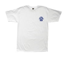 color: white ~ alt: LMC x PBR Members Only Stock Tee
