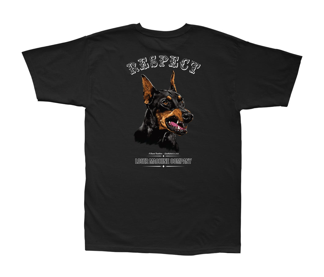 color: black ~ alt: Respect tradition stock tee