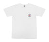 color: white ~ alt: Four Stroke pocket tee