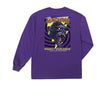 color: purple ~ alt: Great Gorilla stock ls tee