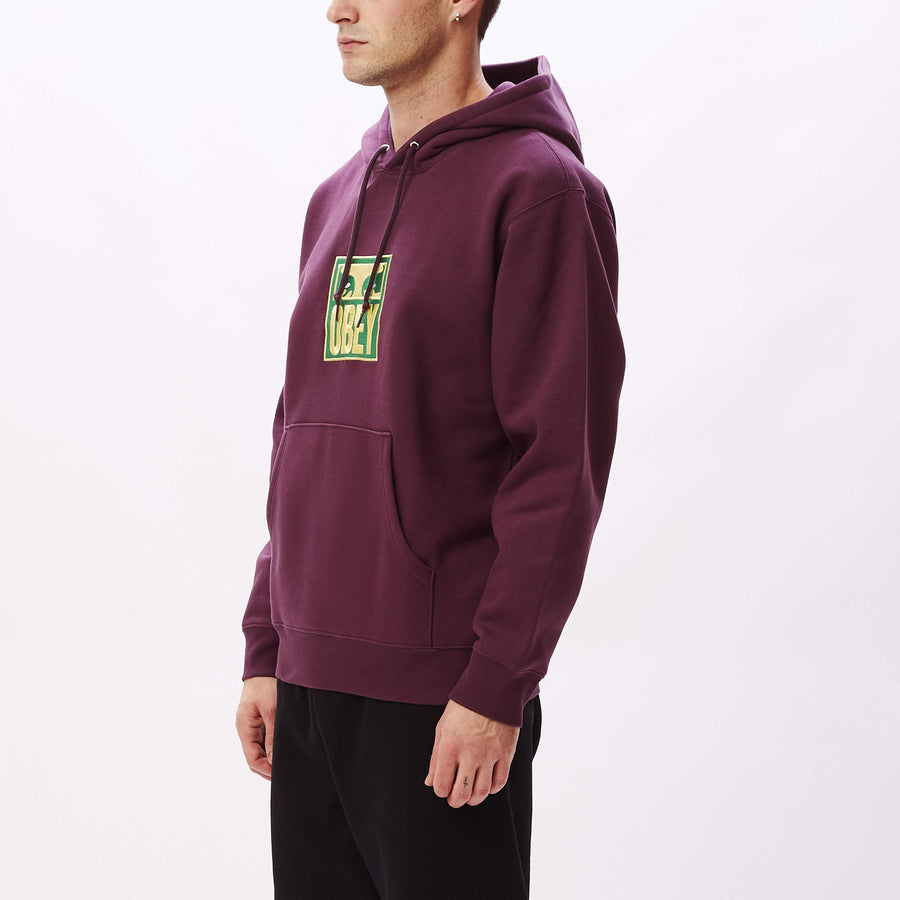 Stack Pullover Hood Berry wine