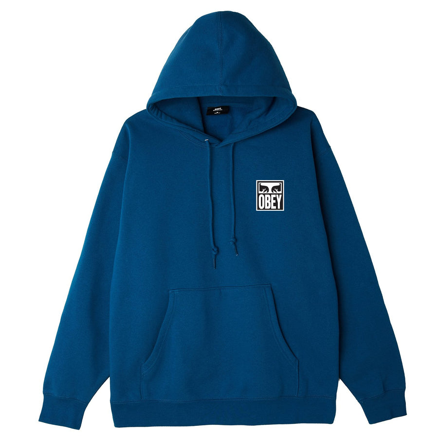 Eyes Icon II Box Fit Pullover Hood Blue Sapphire