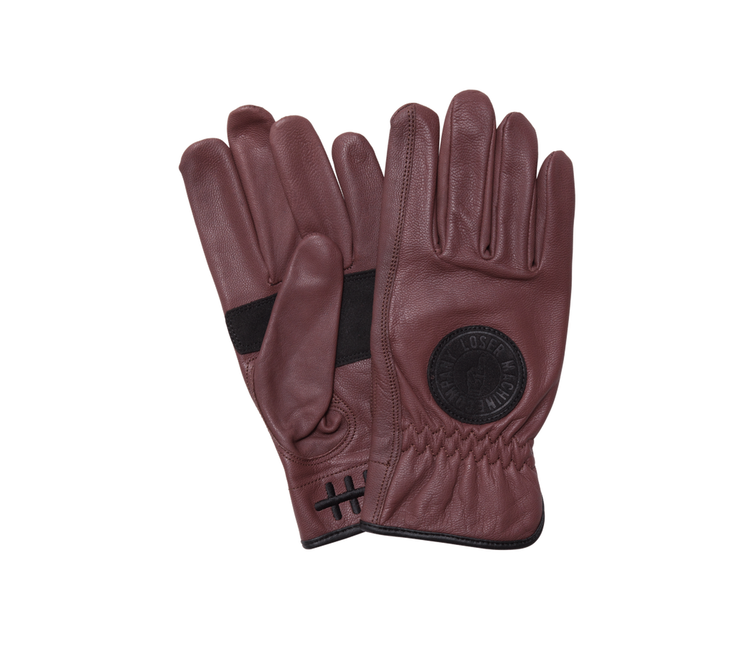 color: Ox Blood ~ alt: Death Grip Leather Gloves