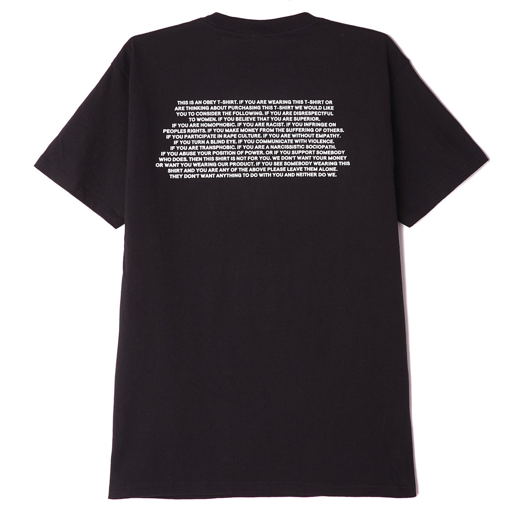 This Is An Obey T-Shirt Classic T-Shirt Black
