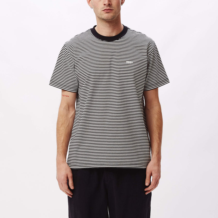 Idea LS Organic Stripe T-Shirt Black Multi