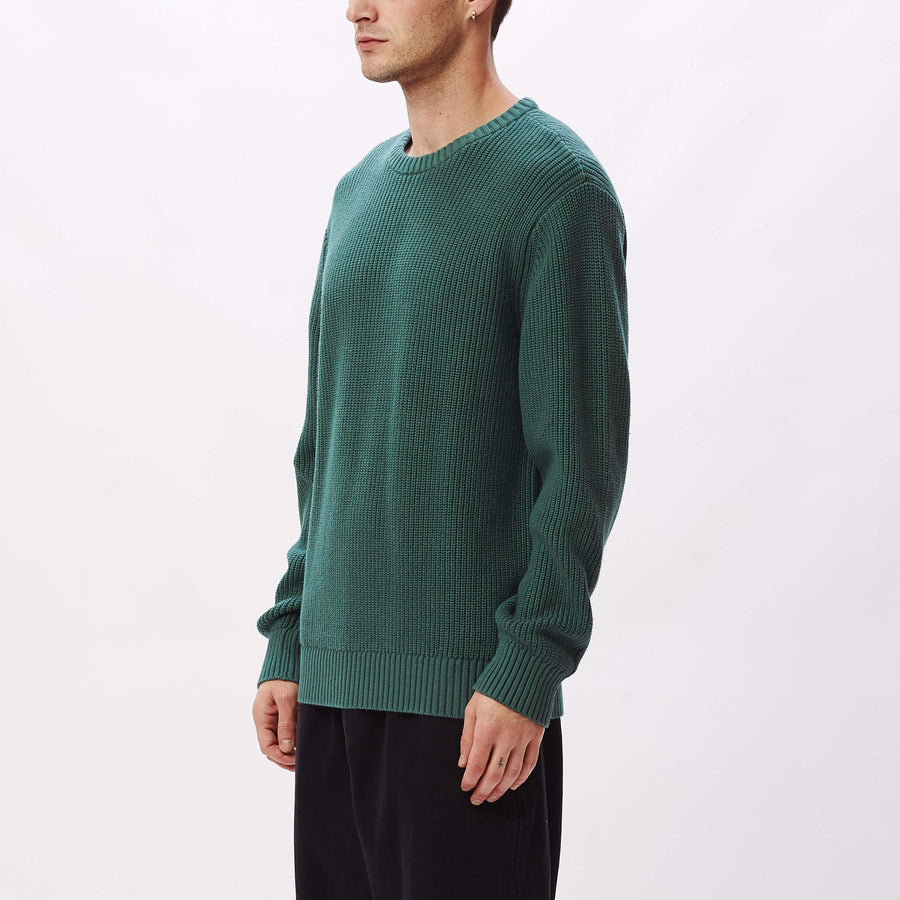 Obey Bold Label Organic Sweater Mallard Green