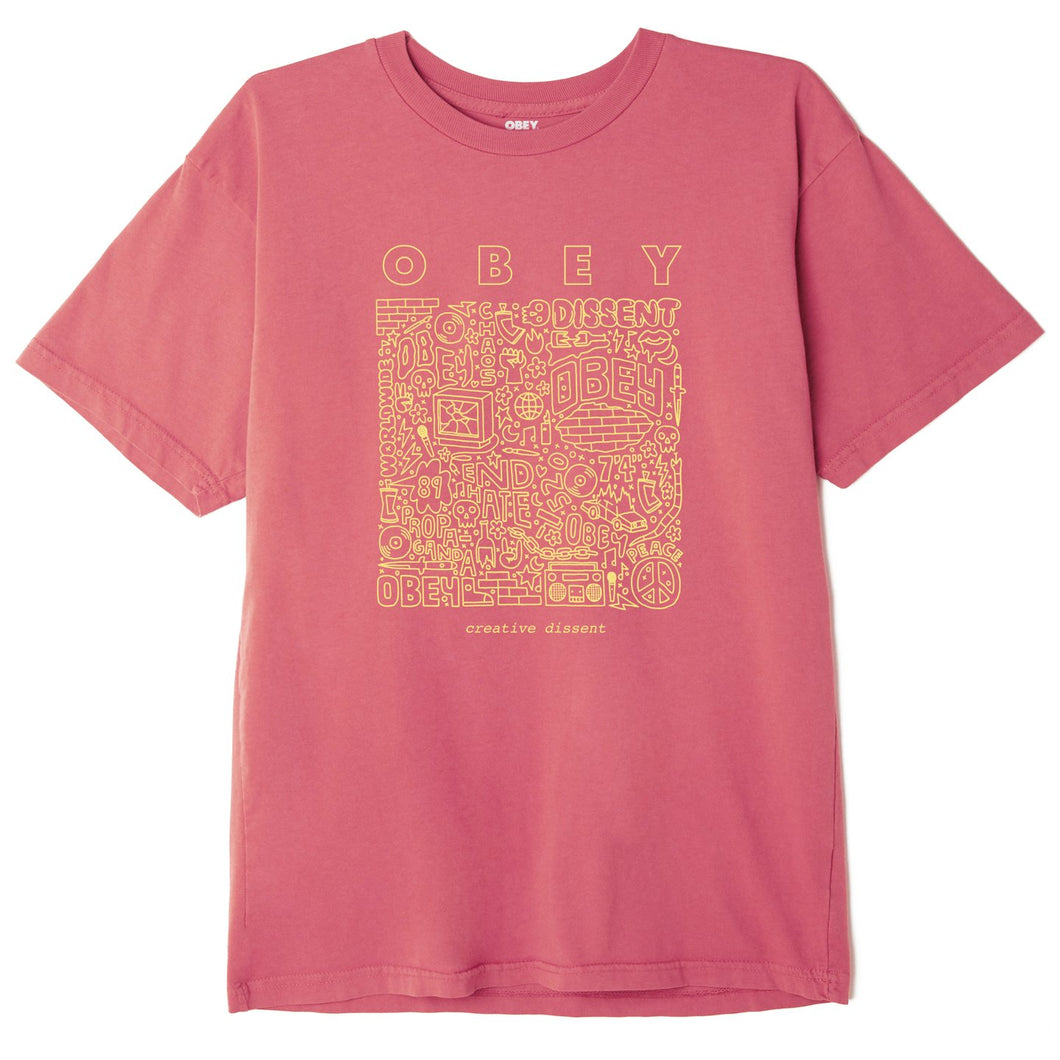 Creative Dissent Organic T-Shirt Pink Lift