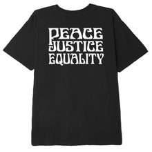 Peace Justice Equality Organic T-Shirt BLACK
