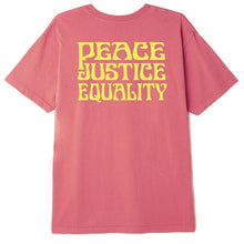 Peace Justice Equality Organic T-Shirt PINK LIFT