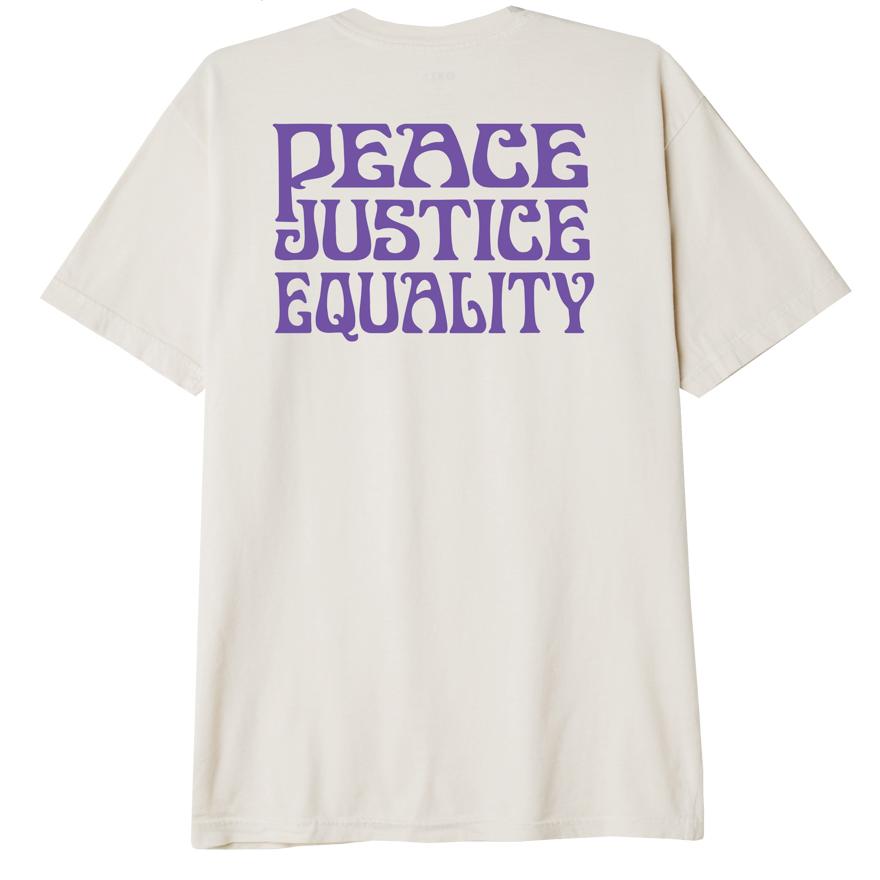 Peace Justice Equality Organic T-Shirt SAGO