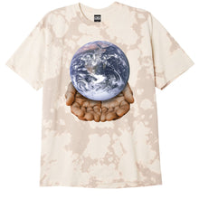 Our Planet Is In Your Hands Heavyweight Bleach Tie Dye T-Shirt Humus