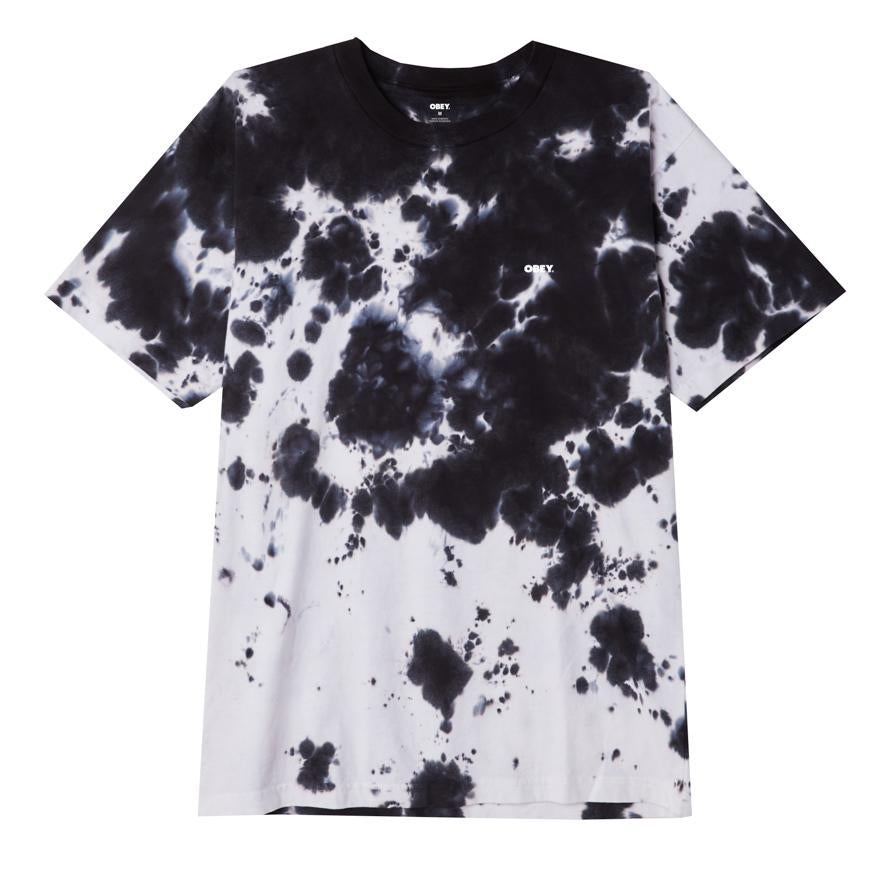 Bold Organic Soft Cloudy Tie Dye T-Shirt BLACK