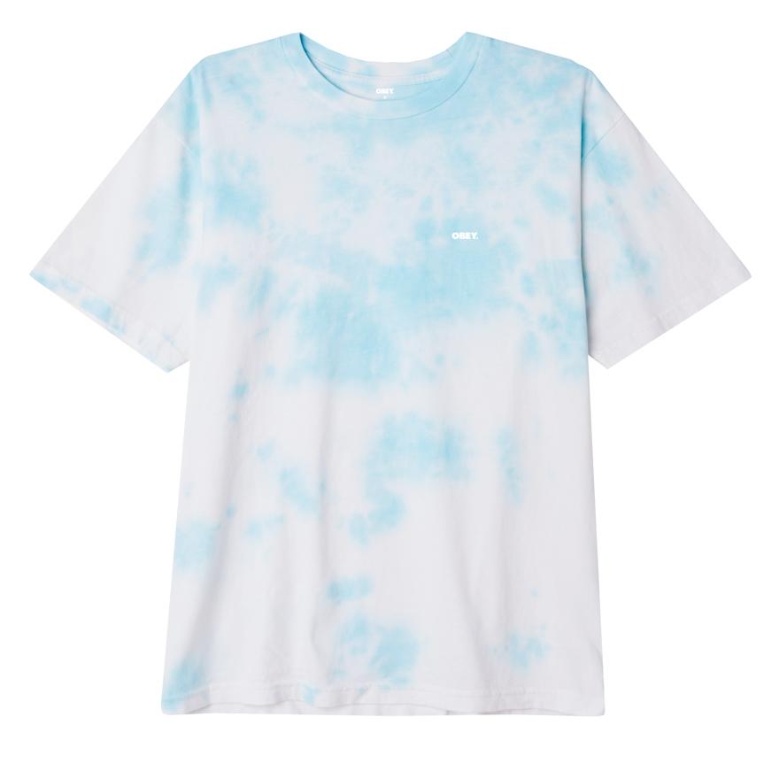 Bold Organic Soft Cloudy Tie Dye T-Shirt TRANQUILITY BLUE