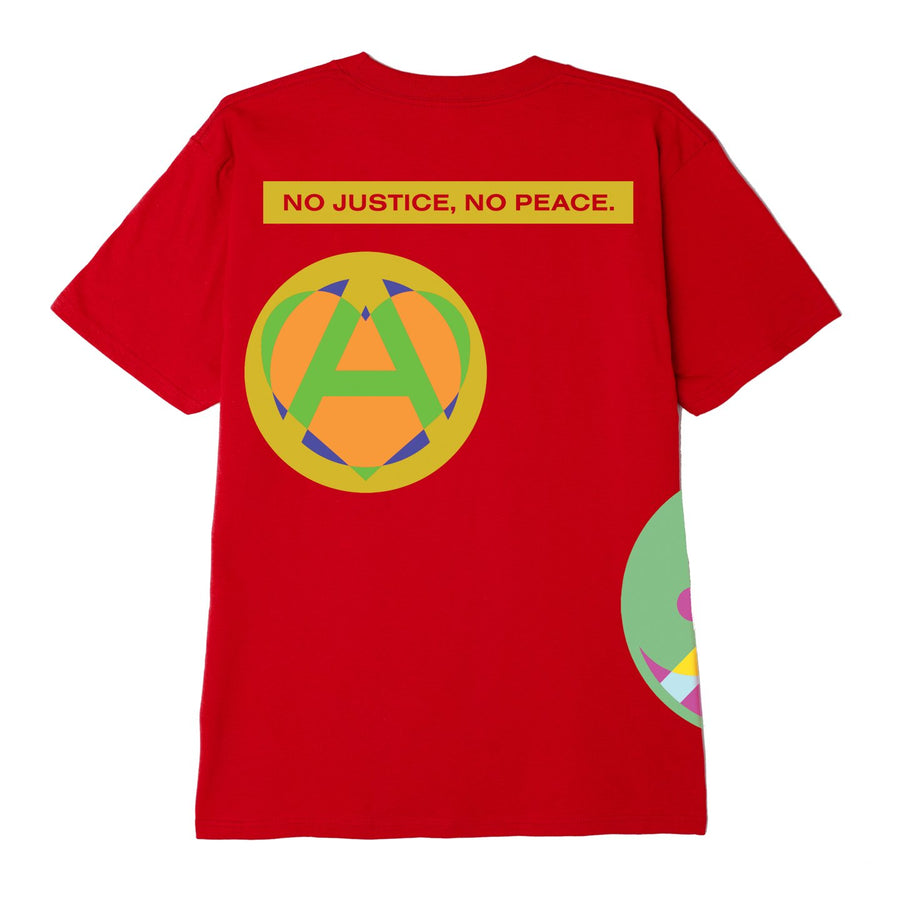 Love, Peace, Anarchy Classic Tee Red