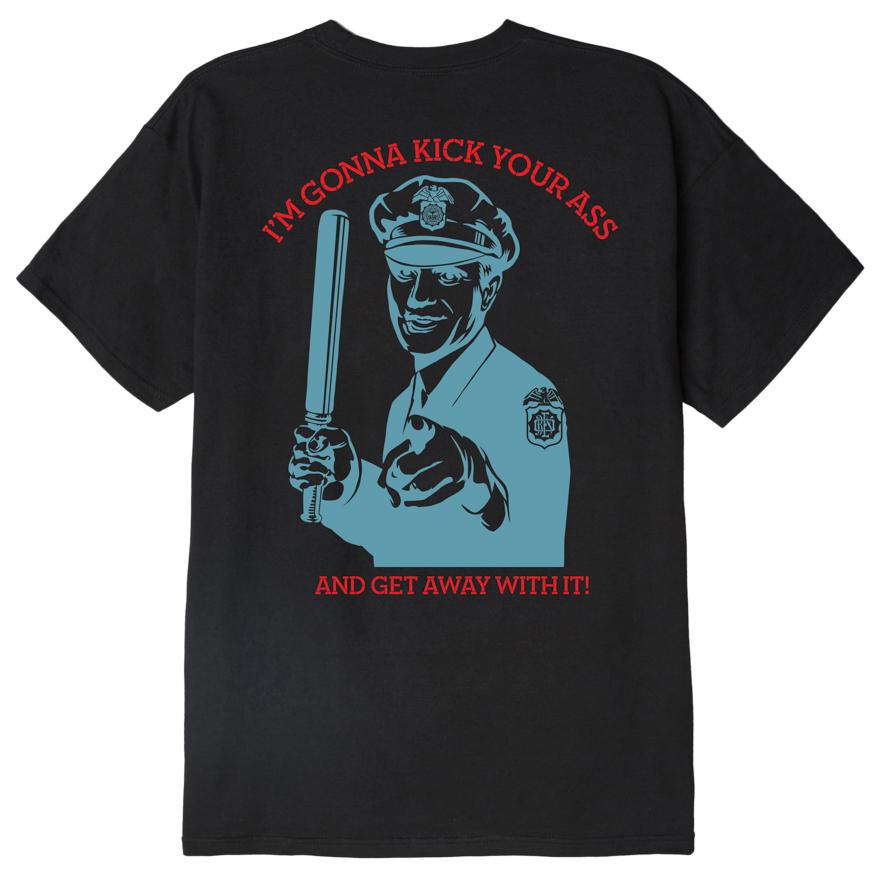 Kick Your Ass Cop Classic T-Shirt Black