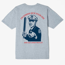 Kick Your Ass Cop Classic T-Shirt Heather Grey