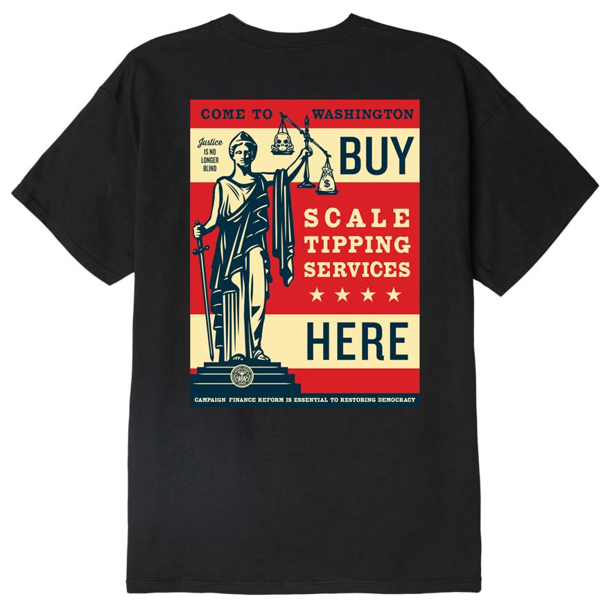 Scale Tipping Classic T-Shirt Black