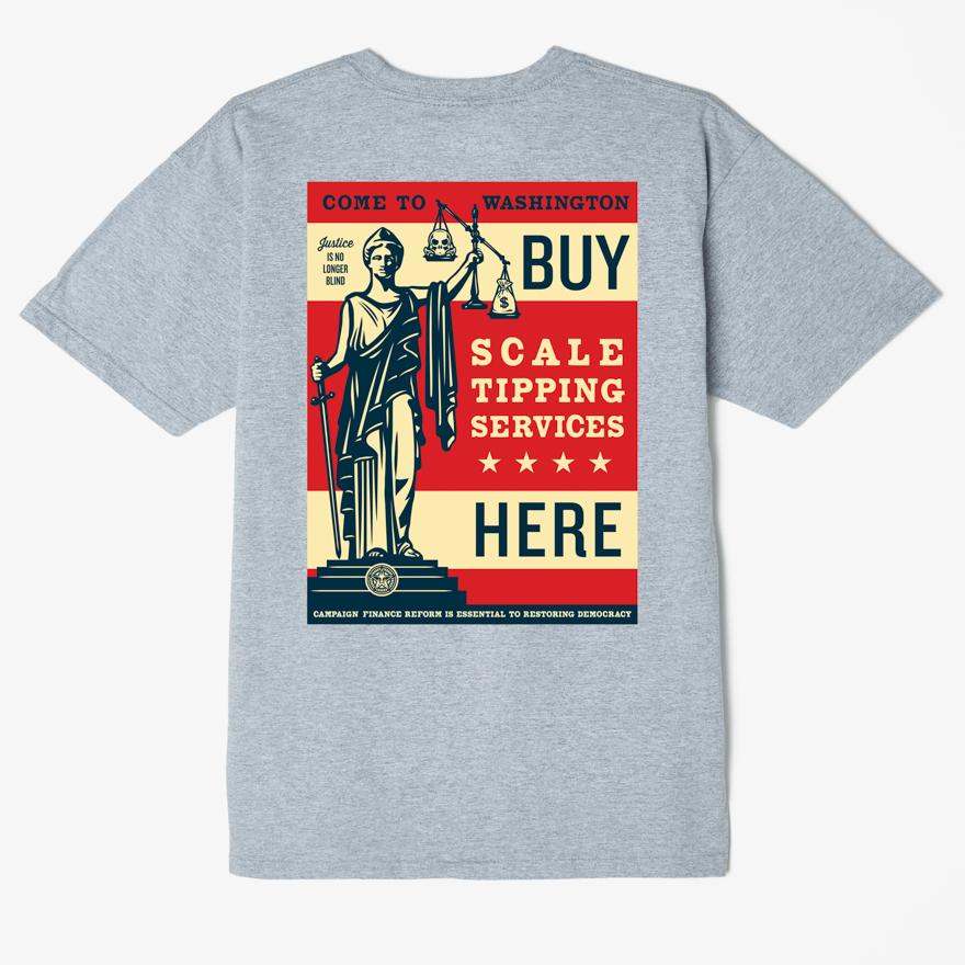 Scale Tipping Classic T-Shirt Heather Grey
