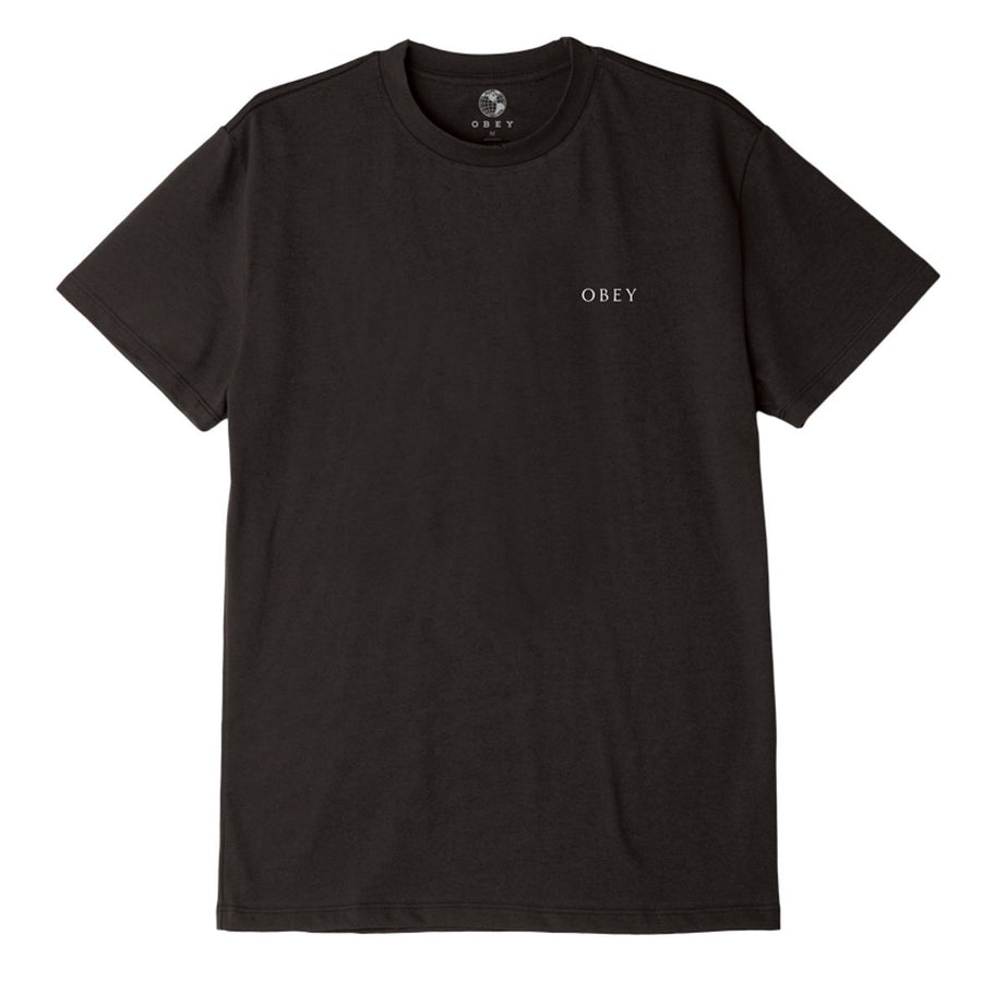 Obey 3 Face Collage Sustainable T-Shirt Black