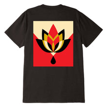 Geometric Flower 3 Sustainable T-Shirt Black