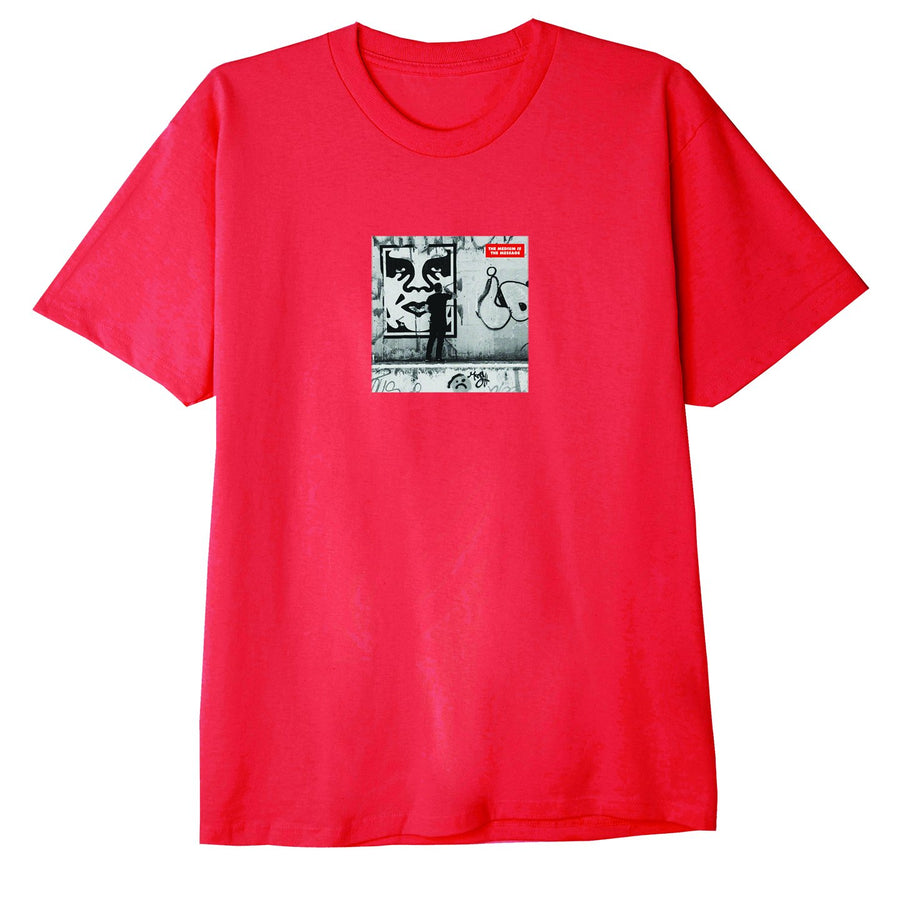 The Medium Is The Message Sustainable Tee red