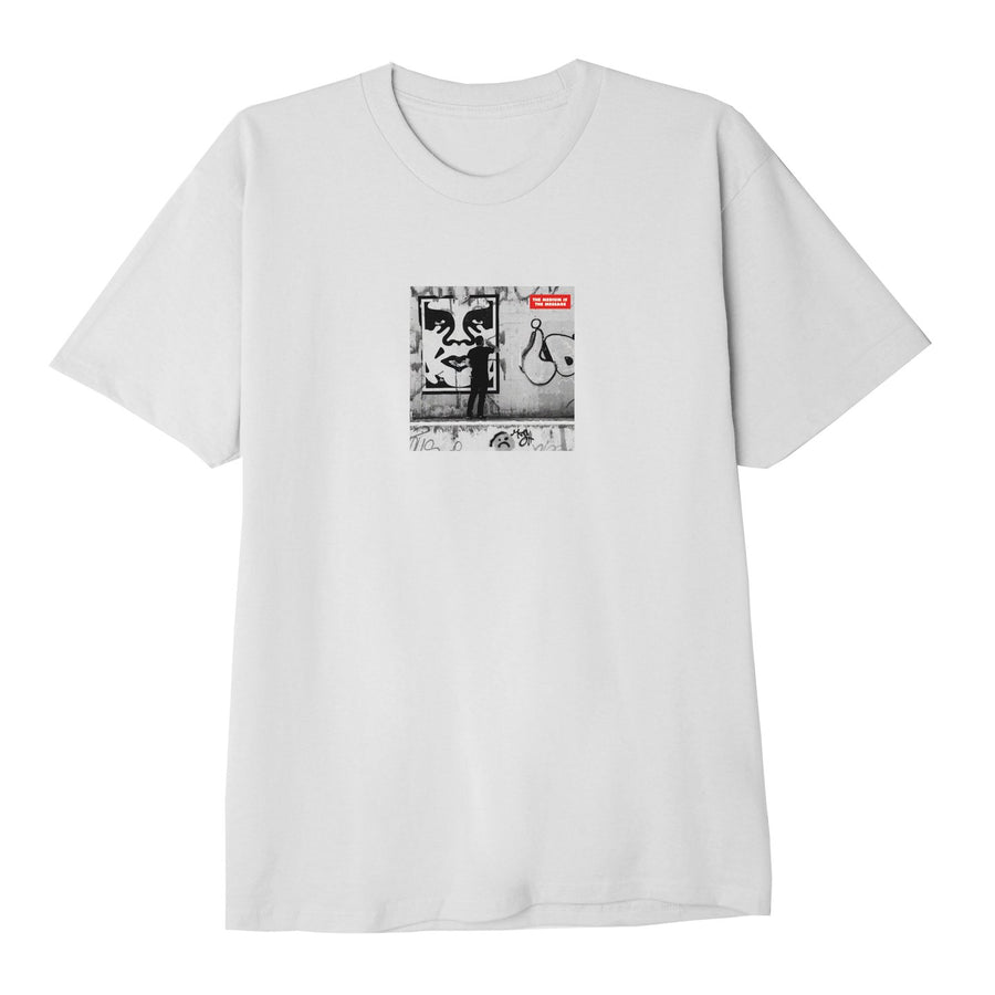 The Medium Is The Message Sustainable Tee White
