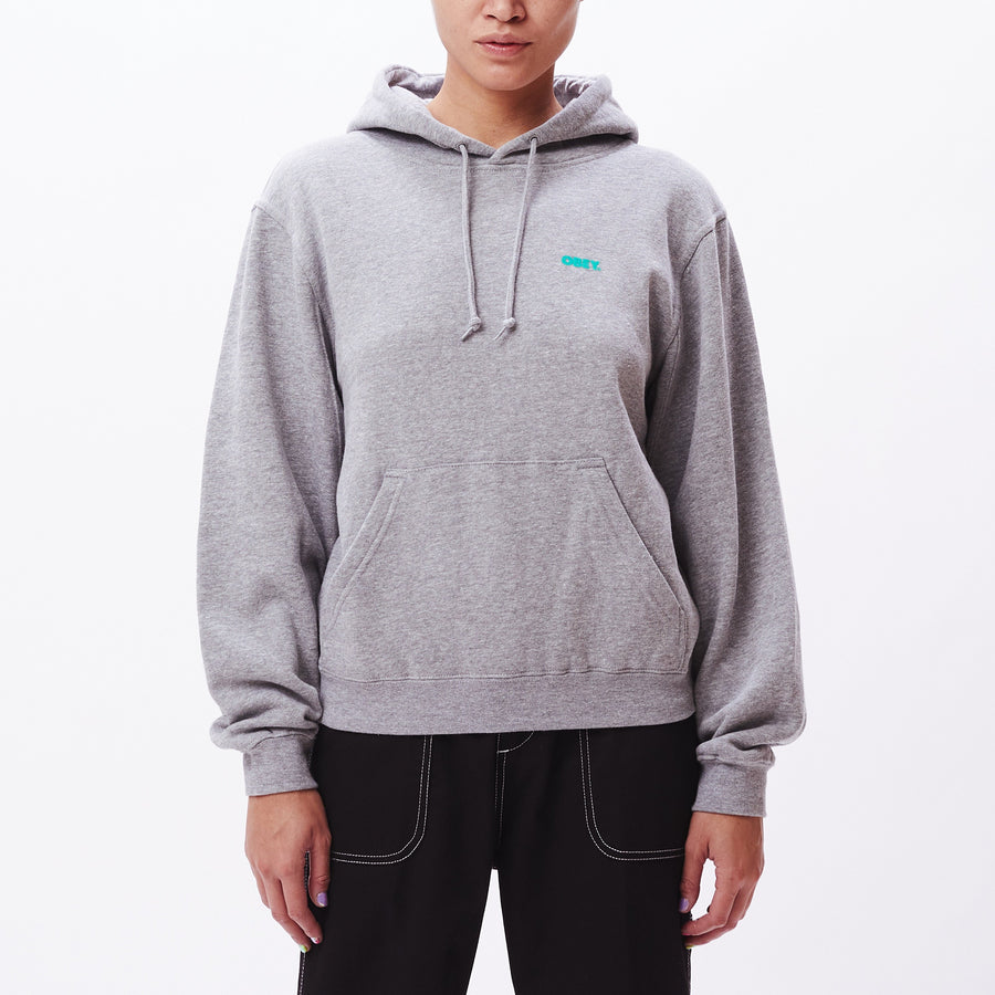 Chromed Out Box Fit Pullover Hood Grey Heather