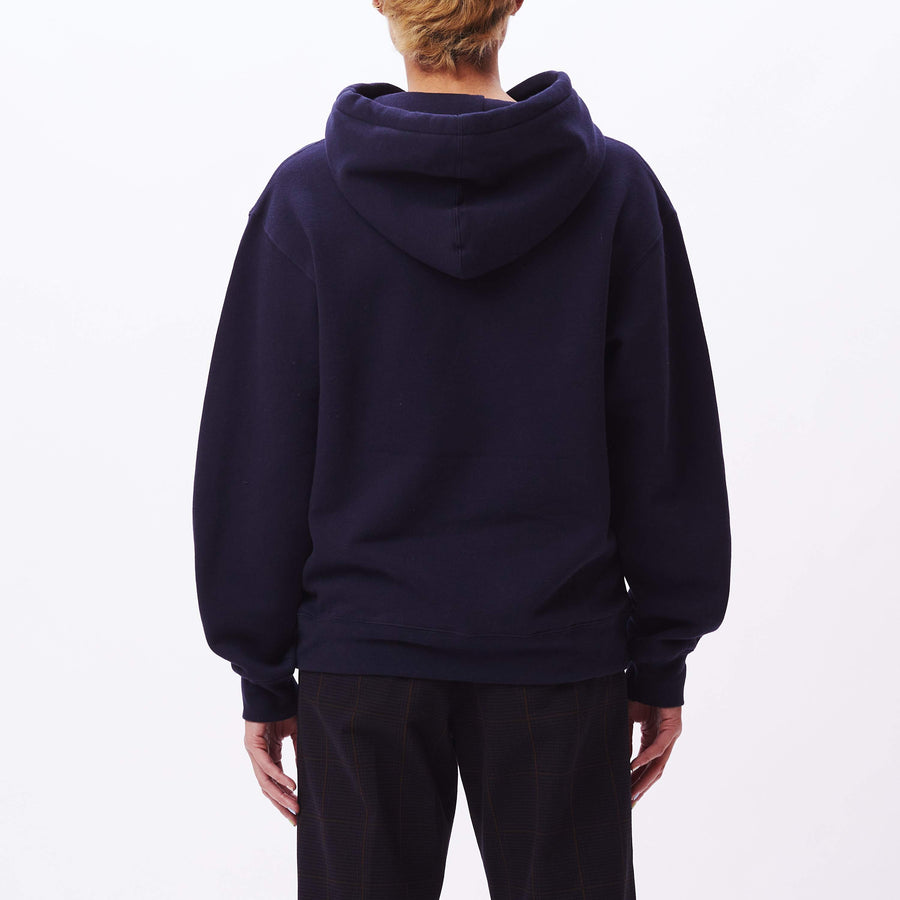 Obey Bold Box Fit Pullover Hood Deep Navy