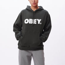 Obey Bold Box Fit Pullover Hood Hunter Green
