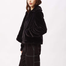 Icon Faux Fur Jacket Black