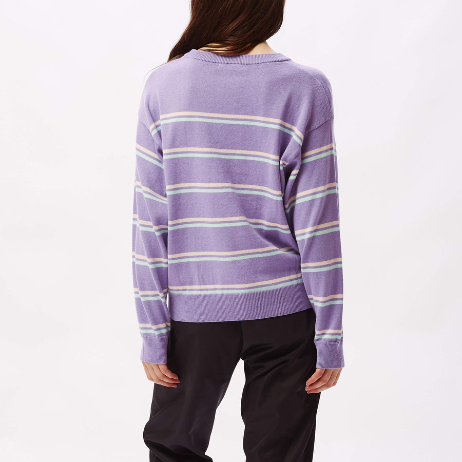 Lefty Stripe Sweaters Periwinkle