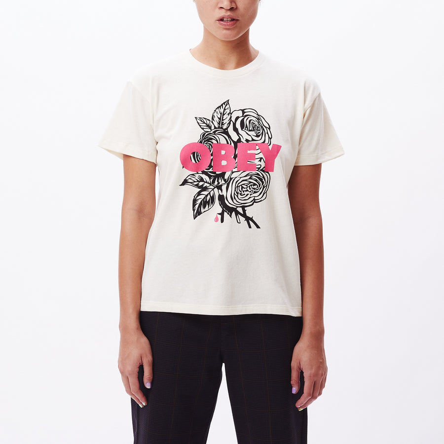 Blood & Roses Sustainable T-Shirt Cream