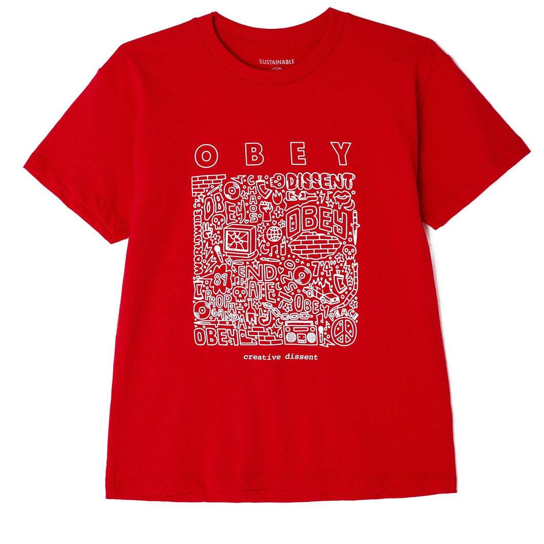 Creative Dissent Sustainable T-Shirt Red