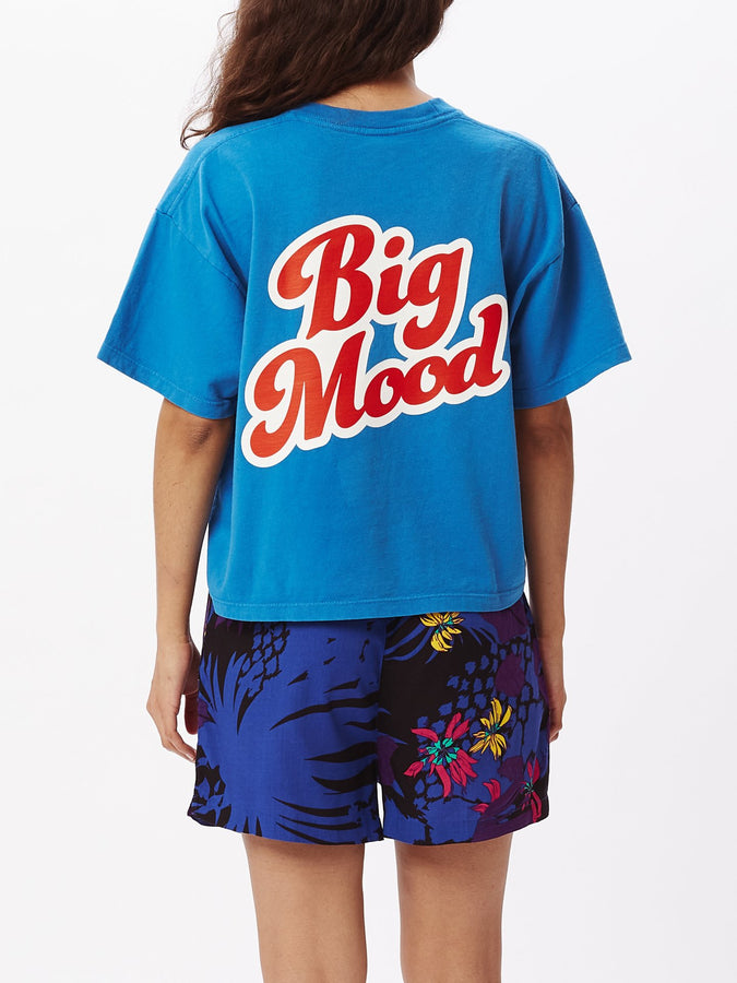 Big Mood Custom Crop T-Shirt Spirit Blue