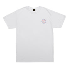 color: white ~ alt: blue fin flag wicking tee
