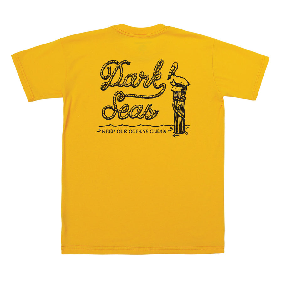 color: Yellow ~ alt: Keep it clean recycled tee