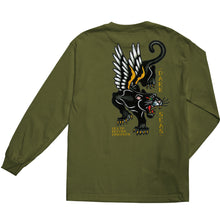 color: military green ~ alt: pounce ls Tee