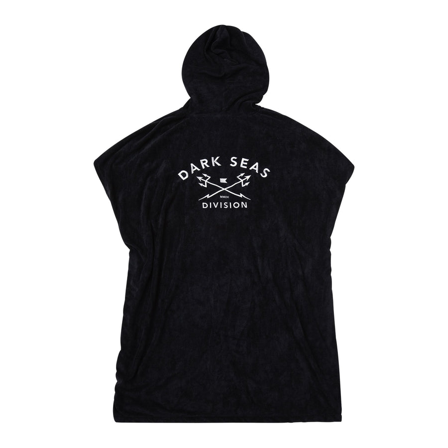 color: Black ~ alt: Dark Seas hooded towel