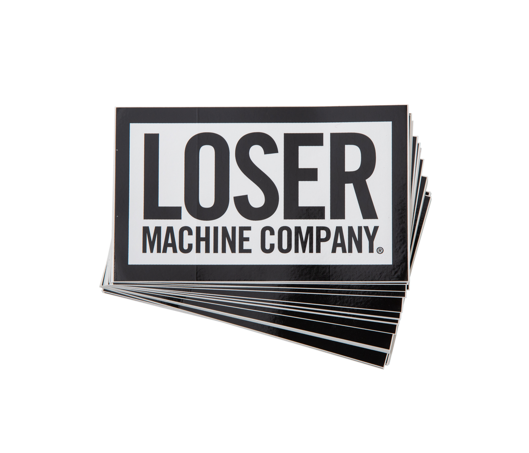 color: Assorted ~ alt: Loser Machine Large Box Logo Sticker pack