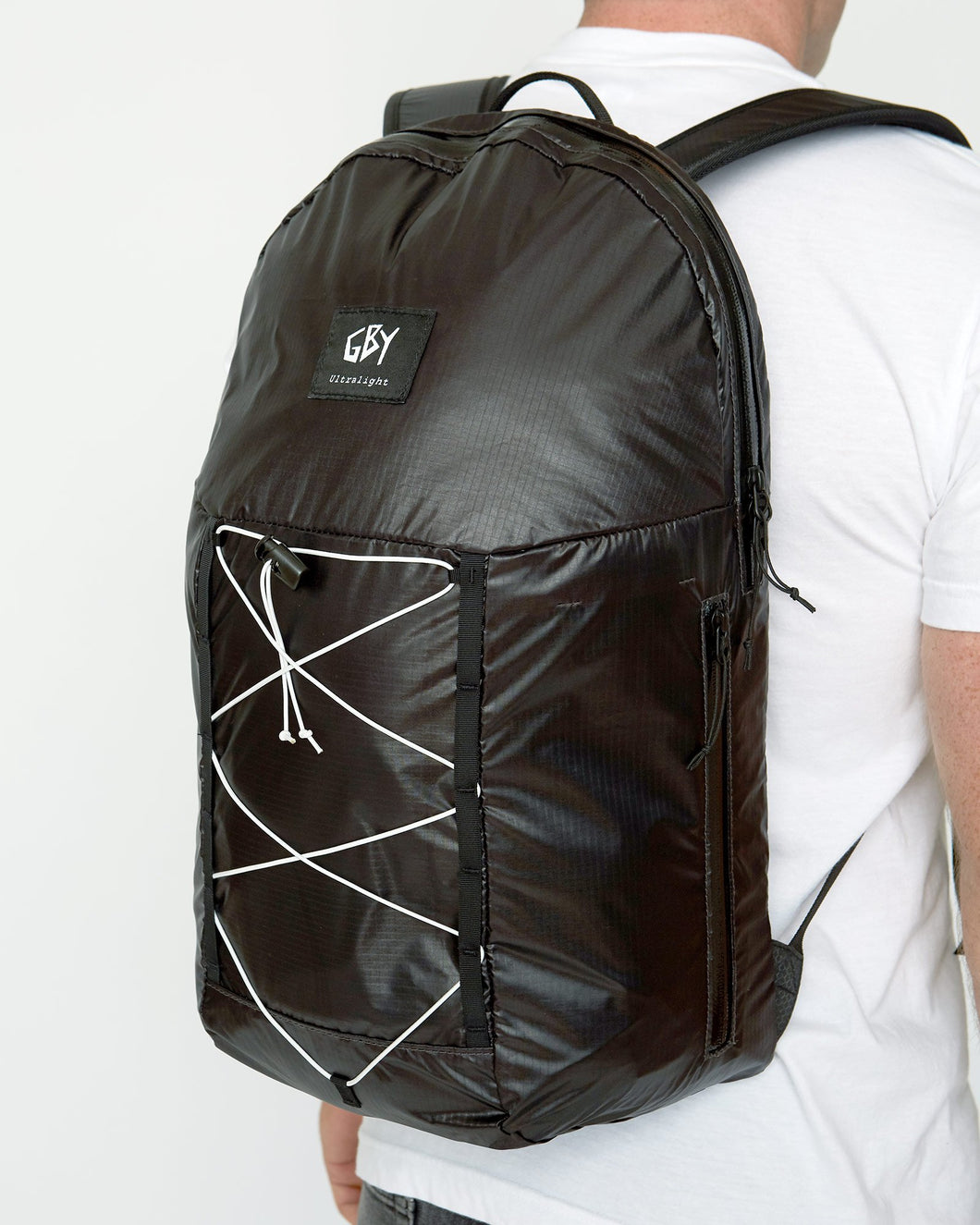 color: black ~ alt: GBY Ultralight Laptop Day Pack Lightest In The World - 3/4 view