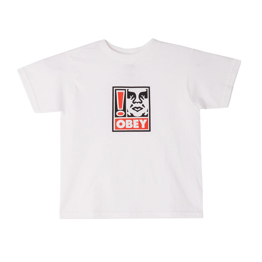 Exclamation Point Kids Tee white