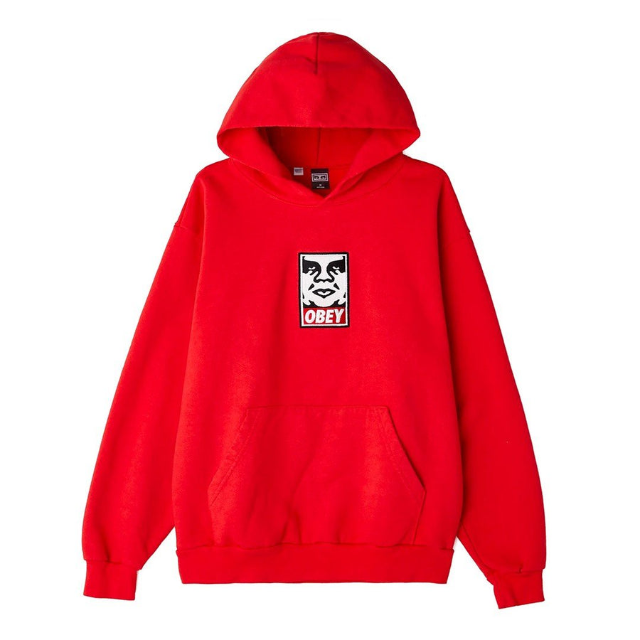 Icon Heavy Weight Pullover Hood Red