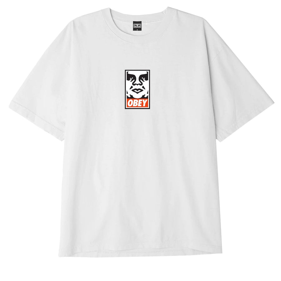 OBEY Icon Face Heavyweight Classic Box Tee white